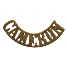 Queen's Own Cameron Highlanders (CAMERON) Shoulder Title