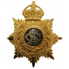 Army Service Corps (A.S.C.) Officer's Helmet Plate - King's Crown (c.1901-1914)