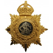 Army Service Corps (A.S.C.) Officer's Helmet Plate - King's Crown (c.1901-1914)