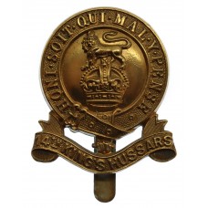 14th King's Hussars Cap Badge - King's Crown