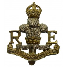 Royal Monmouthshire Royal Engineers (Militia) Cap Badge - King's 