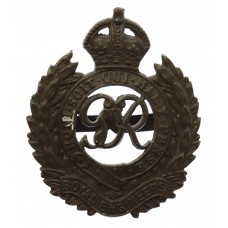 George VI Royal Engineers Officer's Service Dress Cap Badge