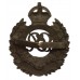 George VI Royal Engineers Officer's Service Dress Cap Badge