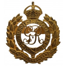 George V Royal Engineers Officer's Gilt Cap Badge