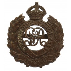 George V Royal Engineers Officer's Service Dress Cap Badge