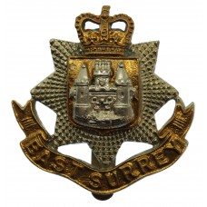 East Surrey Regiment Cap Badge - Queen's Crown