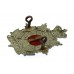 Victorian Border Regiment Forage Cap Badge