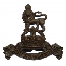 Royal Army Pay Corps (R.A.P.C.) Officer's Service Dress Cap Badge - King's Crown