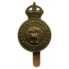 Army Catering Corps Brass Cap Badge - King's Crown