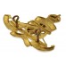 Royal Artillery Officer's Gilt Cap Badge - King's Crown
