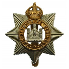 Devonshire Regiment Cap Badge - King's Crown