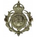 British Colonial Police Helmet Plate - King's Crown