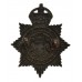 South African Police Blackened Brass Cap Badge - King's Crown