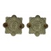 Pair of Garda Siochana (Irish Police) White Metal Collar Badges