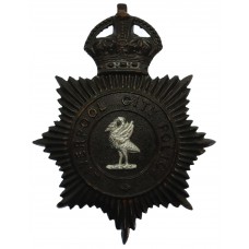 Liverpool City Police Mutual Aid Helmet Plate - King's Crown