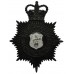 Merthyr Tydfil Borough Police Night Helmet Plate - Queen's Crown