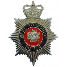 West Yorkshire Police Enamelled Helmet Plate - Queen's Crown