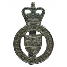 West Mercia Constabulary Cap Badge - Queen's Crown