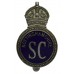 Nottinghamshire Special Constabulary Enamelled Cap Badge - King's Crown