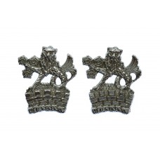 Pair of York and North East Yorkshire Police Collar Badges