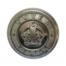 Dover Borough Police Chrome Button - King's Crown (25mm)