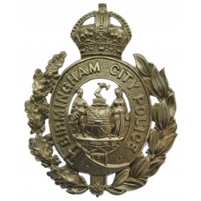 Birmingham City Police Wreath Helmet Plate - King's Crown