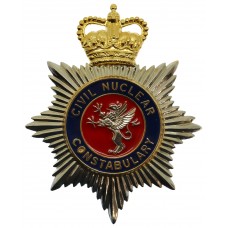 Civil Nuclear Constabulary Enamelled Helmet Plate - Queen's Crown