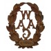 Women's Army Auxiliary Corps (W.A.A.C.) Numbered Cap Badge