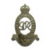 George VI Royal Horse Artillery (R.H.A.) White Metal Cap Badge