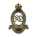 George VI Royal Horse Artillery (R.H.A.) White Metal Cap Badge