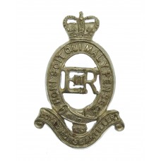 Royal Horse Artillery (R.H.A.) White Metal Cap Badge - Queen's Cr