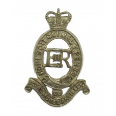 Royal Horse Artillery (R.H.A.) White Metal Cap Badge - Queen's Crown