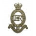 Royal Horse Artillery (R.H.A.) White Metal Cap Badge - Queen's Crown