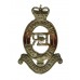 Royal Horse Artillery (R.H.A.) White Metal Cap Badge - Queen's Crown