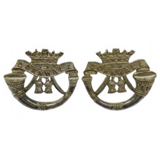 Pair of Duke of Cornwall's Light Infantry Officer's Silver Plated