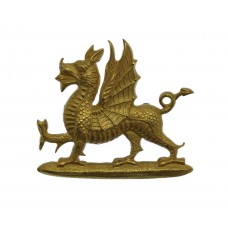 Welsh Regiment Officer's Gilt Collar Badge