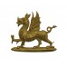 Welsh Regiment Officer's Gilt Collar Badge