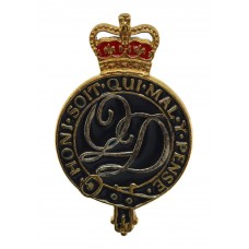The Queen's Division Band Enamelled Cap Badge