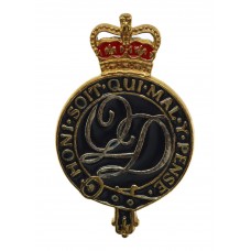 The Queen's Division Band Enamelled Cap Badge