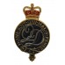 The Queen's Division Band Enamelled Cap Badge