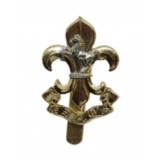 The King's Regiment Anodised (Staybrite) Beret Badge