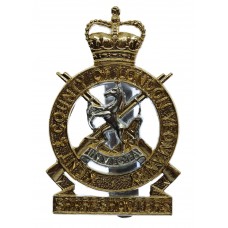 Kent & County of London Yeomanry (Sharpshooters) Anodised (Staybrite) Cap Badge