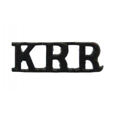 King's Royal Rifle Corps (K.R.R.) Shoulder Title