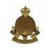 Royal Army Ordnance Corps (R.A.O.C.) Officer's Gilt & Enamel Collar Badge - King's Crown