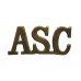 Army Service Corps (A.S.C.) Shoulder Title