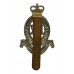 Royal Horse Artillery (R.H.A.) White Metal Cap Badge - Queen's Crown