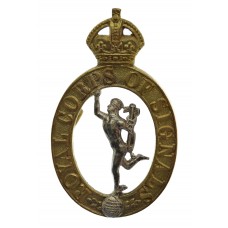 Royal Corps of Signals Officer's Dress Cap Badge - King's Crown