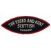 Canadian Essex & Kent Scottish Regiment (THE ESSEX AND KENT/SCOTTISH/CANADA) Cloth Shoulder Title