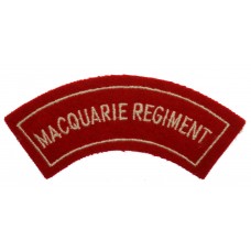 Australian Macquarie Regiment Cloth Shoulder Title