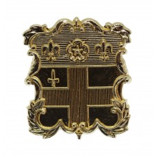 Christchurch Hospital School C.C.F. Anodised (Staybrite) Cap Badge